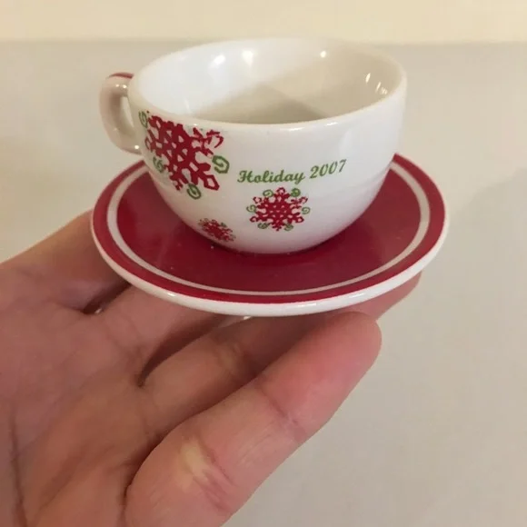 Holiday Starbucks Teacup Ornament 2007 - Picture 3 of 8